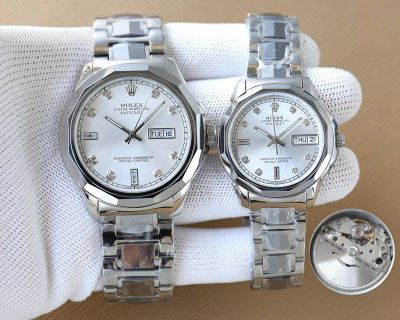 Rolex Stainless Steel Imported Automatic Movement 42mm 32mm Business Couple Watch